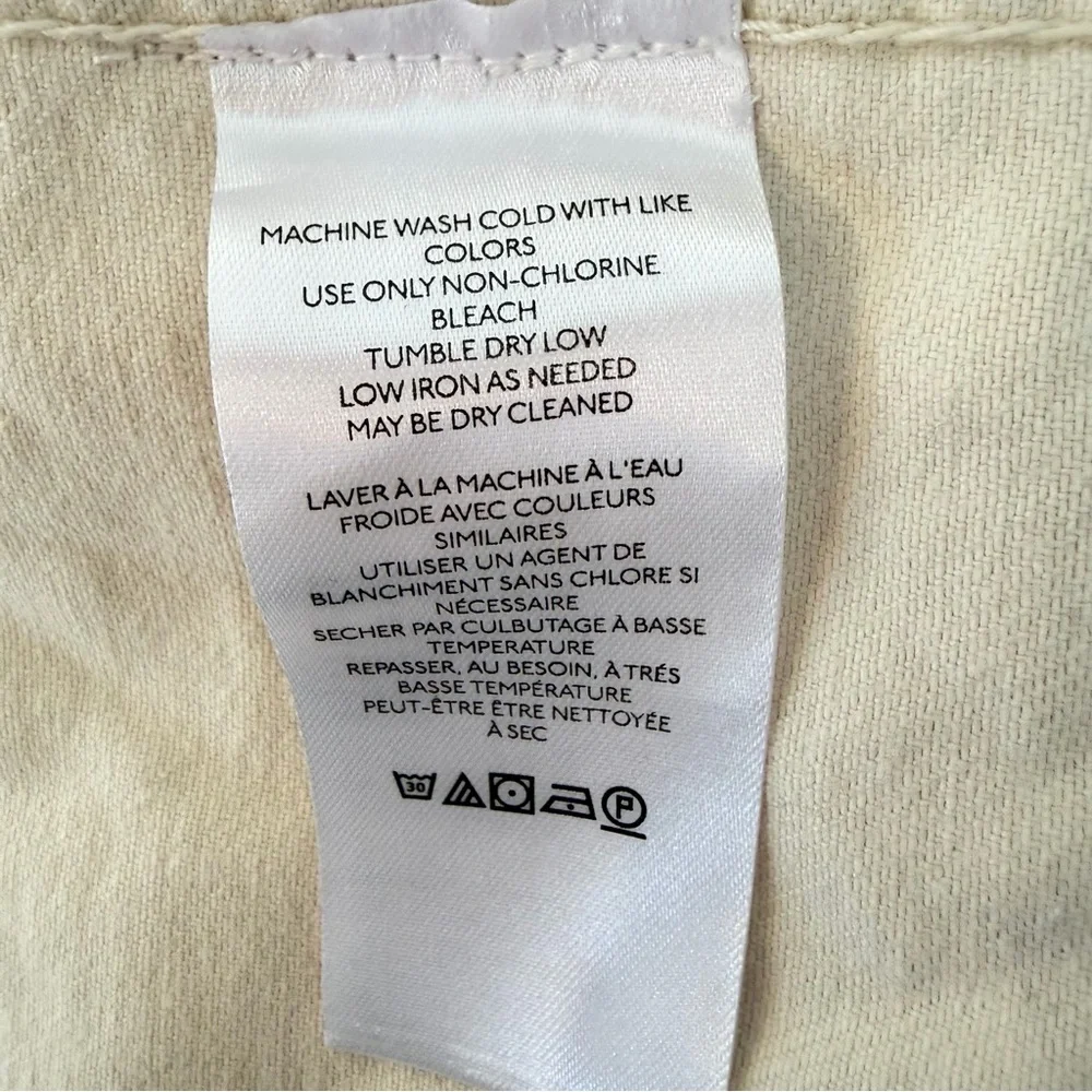 Free People We The free Off-White Opal Swing Denim Jacket Size XS 36076 - Picture 12 of 15